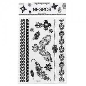 Tatuaje NEGRO x 6un COT009