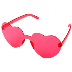 Lente Corazon Alma Transparente Rojo LE34RJ