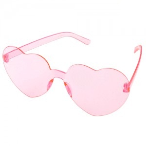 Lente Corazon Alma Transparente Rosa LE34RS