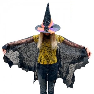 Poncho Bruja con telarana  HD347