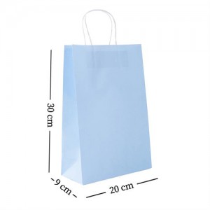 Bolsa Celeste Pastel x 6un 20x30x9cm BO16