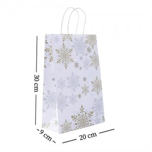 Bolsa Copo de Nieve x 4un 20x30x9cm BO12