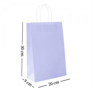 Bolsa Violeta Pastel x 6un 20x30x9cm BO15