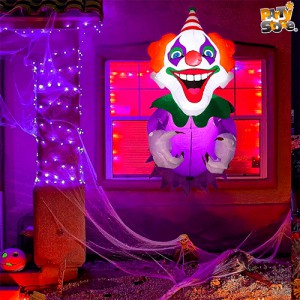 Inflable Payaso en la Ventana 1.2 mt Led DEINHA019