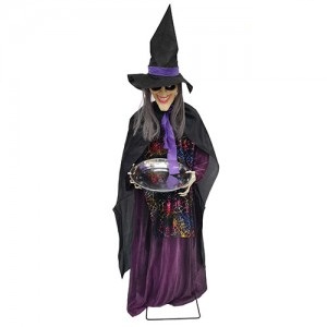 Bruja con Bamdeja Golosinas con Luz Sonido y Movim  120x40x35 HD041