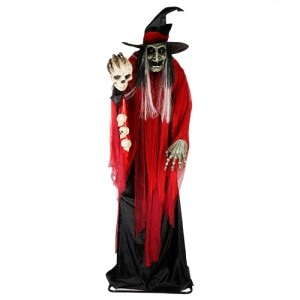 Hechicera Zombie con Luz Sonido y Movi, 220v 2.44mt HD516