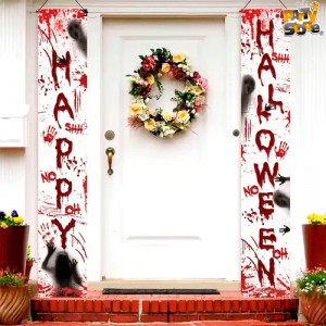 Set 2 Banner Sangriento  1.8x0.3mt HD794