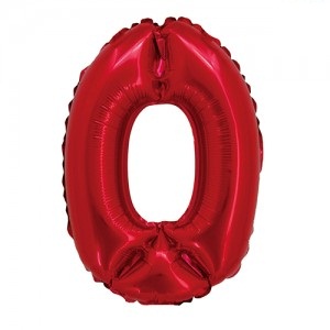 Número 0 Rojo 14" en Blister GMCRJ0