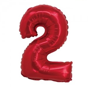 Número 2 Rojo 14" en Blister GMCRJ2