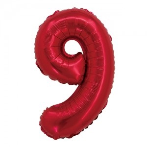 Número 9 Rojo 14" en Blister GMCRJ9