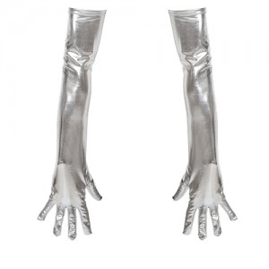Guantes Largos Plateados AC776