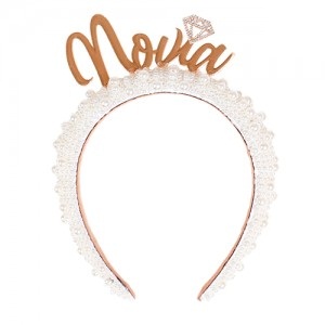 Vincha Novia Perlas VI38