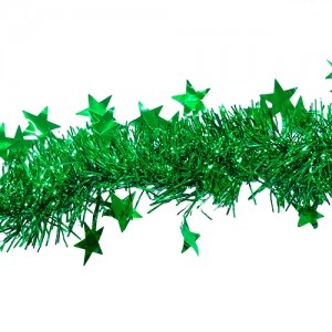 Boa Navideña Verde c/ Estrella 2mt NA104