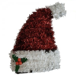 Gorro 3D Santa Rojo 13x11cm NA148