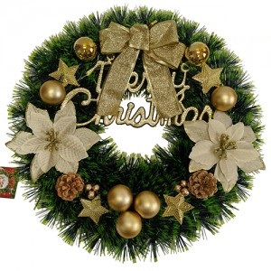 Corona Navidad Elegante 38cm NA168