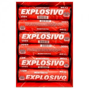 Morterito Explosivo Rojo x 6un ME13