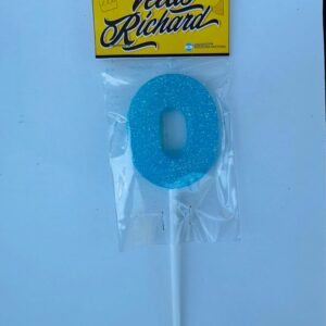 Vela Numero 0 Gibre Celeste (en Blister) 5cm caja x 20un