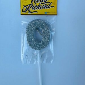 Vela Numero 0 Gibre Plata (en Blister) 5cm caja x 20un