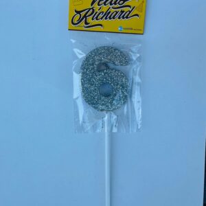 Vela Numero 6 Gibre Plata (en Blister) 5cm caja x 20un