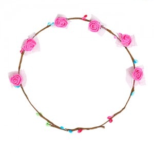 Vincha Flores Rosadas AC735