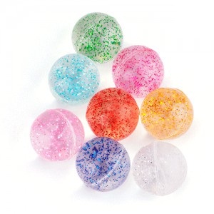 Pelotas Saltarinas Glitter x 6un JUG12