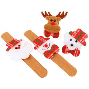 Pulseras Slap Navidad x 4un  JUG77