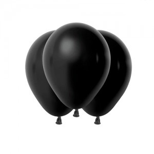 Globo 5" Perlado Metalico Negro x 50un  40106-014