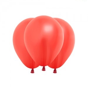 Globo 5" Perlado Metalico Rojo Cereza x 50un  40106-016