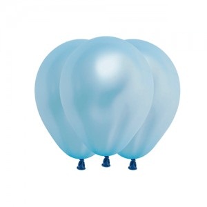 Globo 5" Perlado Metalico Azul x 50un  40106-019