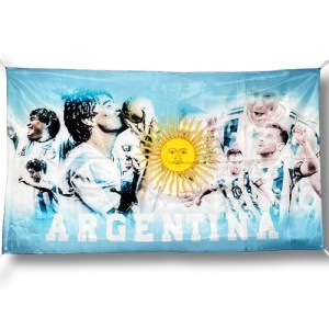 Bandera Argentina DIEGO-MESSI  90 x 150 ARG02