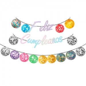 Banner Feliz Cumpleaños Boliche Multicolor BAFCBOMU