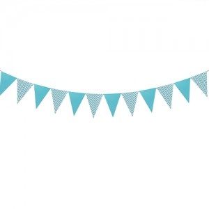 Banderin Triangular Celeste  BANTCE