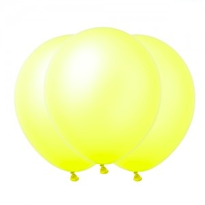 Globo 10" Fluo Amarillo e x 25un  GLF10AM