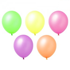 Globo 10" Fluo Surtido x 25un  GLF10SU