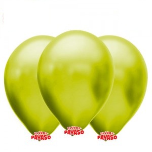 Globo 12" Perlado Metalizado Amarillo x25u  GL12M AM