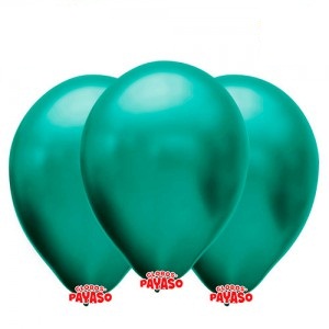 Globo 12" Perlado Metalizado Azul x25u  GL12M AZA