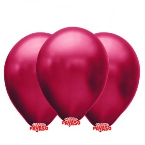 Globo 12" Perlado Metalizado Borgoña x25u  GL12M BG