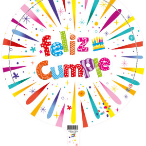 Globo 22" Feliz Cumpleaños Multicolor GP22P003