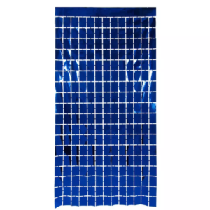 Cortina Rectangulos Azul 100x200cm GUCOSQAZ