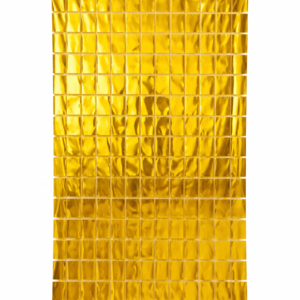 Cortina Rectangulos Dorado100x200cm GUCOSQDO