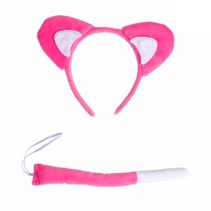 Set Gatita Rosa (cola y vincha) AC793