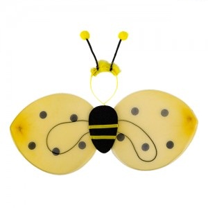 Set Abejitas (alitas+vincha c/pluma) AC797