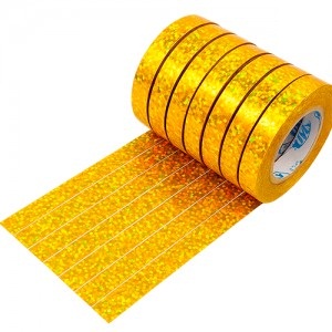 Cinta Hilo para rizar Dorado Holografico 100un x 10mts GACH10DO