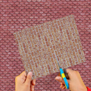 Cartulina Ladrillos-Tejas 50x65cm  x 10un EI2605-1