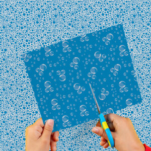 Cartulina Burbujas Celeste 50x65cm  x 10un EI2677-11