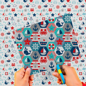 Cartulina Nautica 50x65cm  x 10un EI2717-11