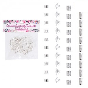 Accesorios p/trenzas Plateados ACC023