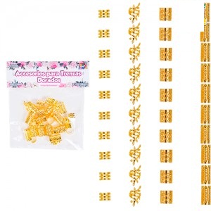 Accesorios p/trenzas Dorados ACC024