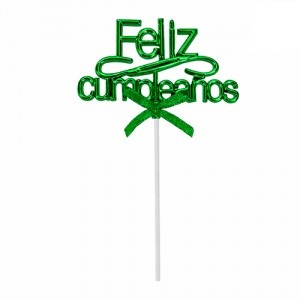 Adorno Feliz Cumpleaños Verde ACPRFCVE2