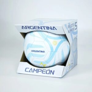 Pelota Argentina Nº5 Premium con caja exhibidora